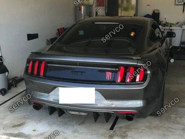 Ornamente difuzor bara spate Ford Mustang BASE 2015-2017 v7
