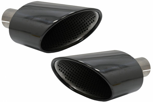 Ornamente Evacuare compatibil cu Audi A4 B9 (2016-2019) A5 F5 (2017-2019) Negru TY-AUA5F5