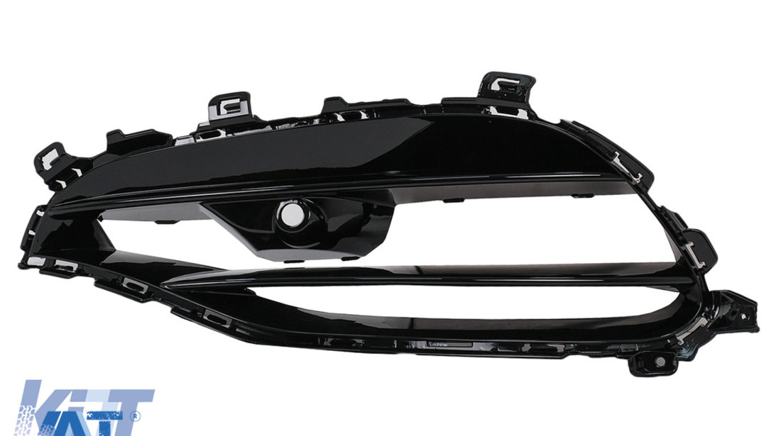 Ornamente Grile Laterale compatibil cu Mercedes Clasa A W176 (2012-2018) Facelift A45 Design Negru Lucios