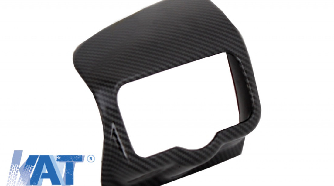 Ornamente interior Consola principala / Aer Conditionat si Stergator compatibil cu Mercedes A-Class W177 V177 (2018-Up) Carbon LHD