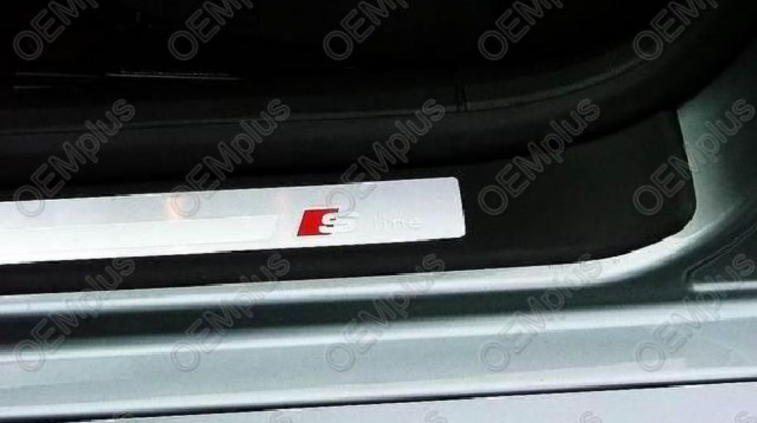 Ornamente praguri interioare S-line din aluminiu pentru AUDI