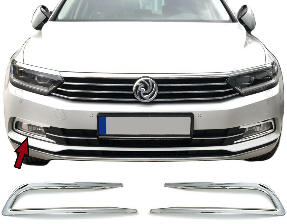 Ornamente Proiectoare Crom Metal Volkswagen Passat B8 2014→ 020519-7