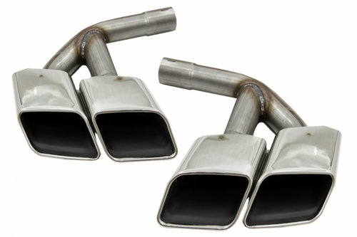 Ornamente toba compatibil cu Audi Q7 4M (2015-2019) SQ7 Design Chrome doar pentru Benzina TY-SQ74M