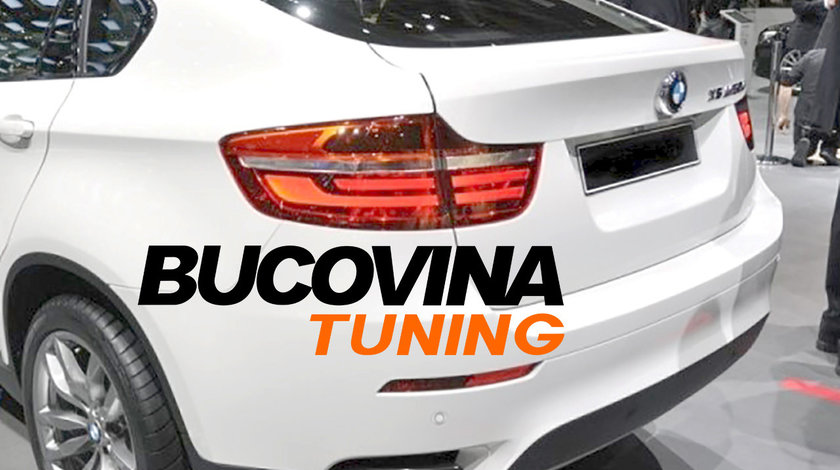 Ornamente tobe BMW X6 E71 (08-15) V8 Design Negru