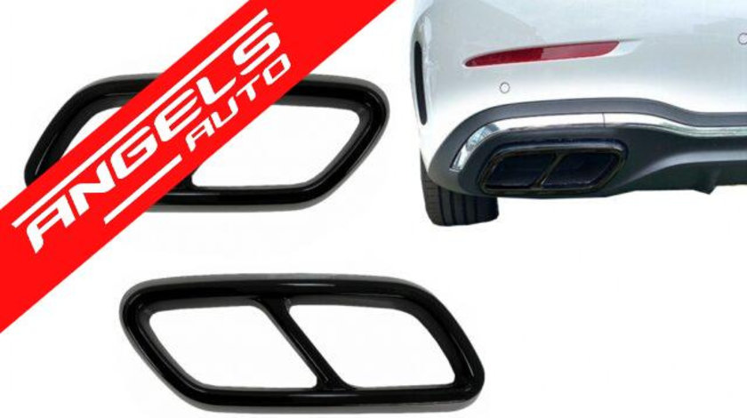 Ornamente tobe Mercedes C-Class W206 S206 (2021-Up) Negru Lucios