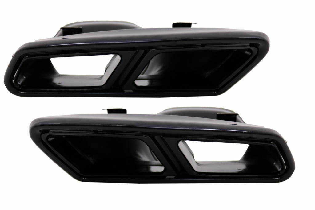 Ornamente tobe sistemul de evacuare compatibil cu Mercedes S-Class W222 E-Class W212 Facelift CLS W218 SL-Class R231 E63 S65 Design Black Exclusive Editon TY-S65-W222B
