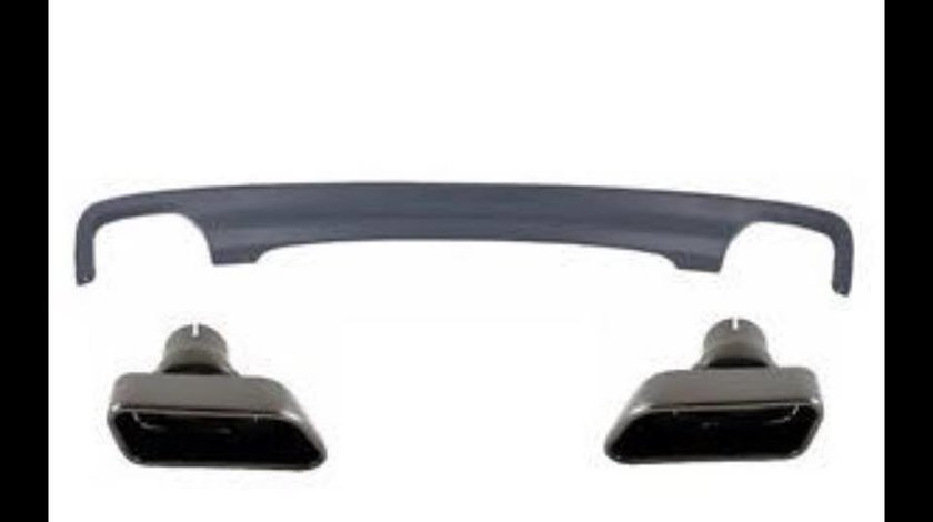 Ornamente tobe Tips evacuare cu Difuzor sport BMW F10 F11 seria5 Chrome Black 550d 650d