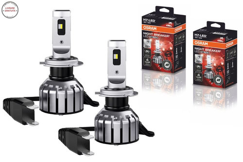 OSRAM NIGHT BREAKER H7 LED PRO GEN2 64210DWNBG2 Set 2 Becuri Auto Moto Omologare R