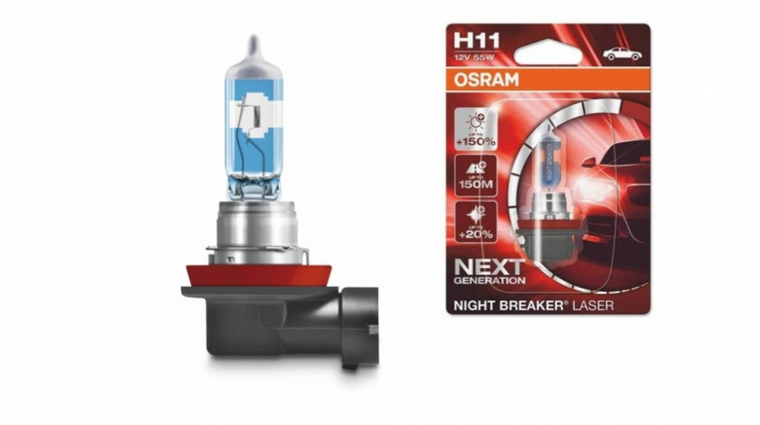 OSRAM Night Breaker Laser Next Gen Bec Auto Halogen H11 64211NL-01B 12V 55W (1 bucata) 64211NL-01B