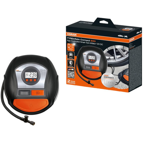 Osram TYREinflate Connect 650 Compresor Auto 12V 120W Cu Afisaj Digital Bluetooth OTIC650
