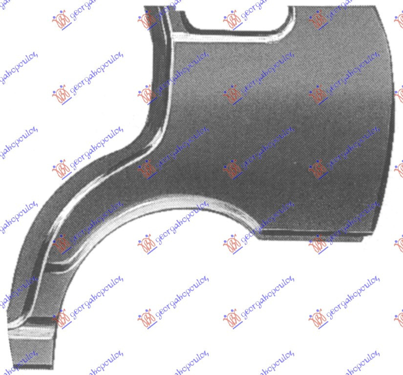 Overfender Aripa Spate - Fiat Uno 1983 , 5889077
