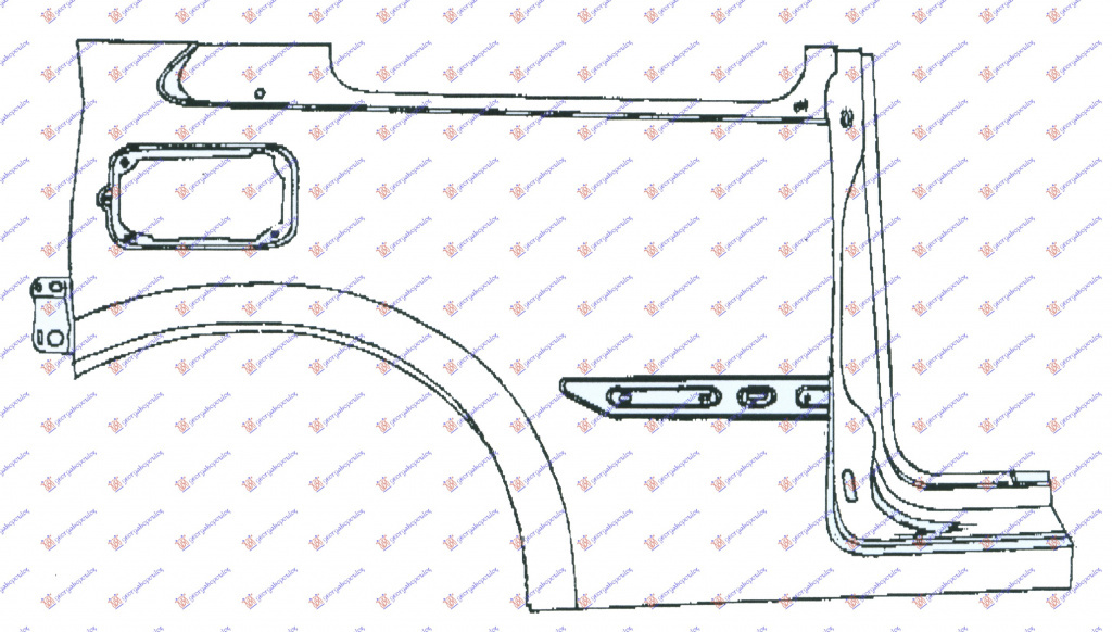 Overfender Aripa Spate - Renault Megane Sdn-H/B-L/B 2002 , 7751476909
