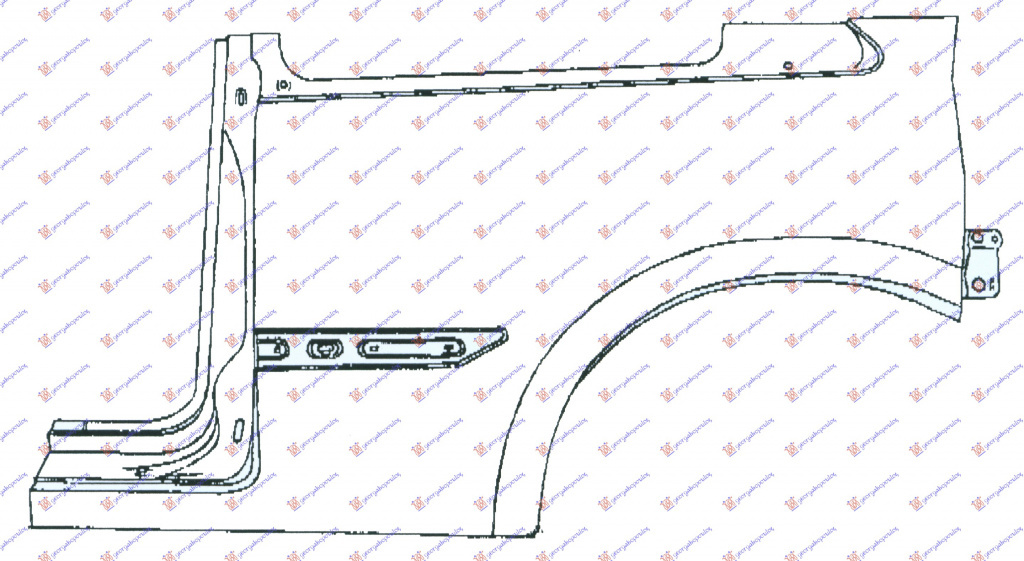 Overfender Aripa Spate - Renault Megane Sdn-H/B-L/B 2002 , 7751476889