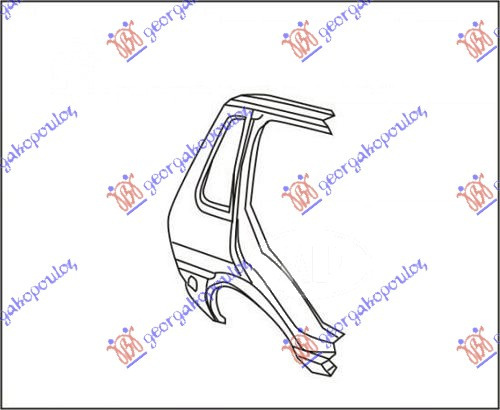 Overfender Aripa Spate - Rover Metro1980 1981 , Ala33012