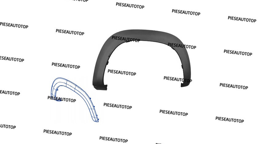 Overfender Ornament Bandou roata dreapta fata Dacia Spring 2021-2023 NOU 638128275R OE