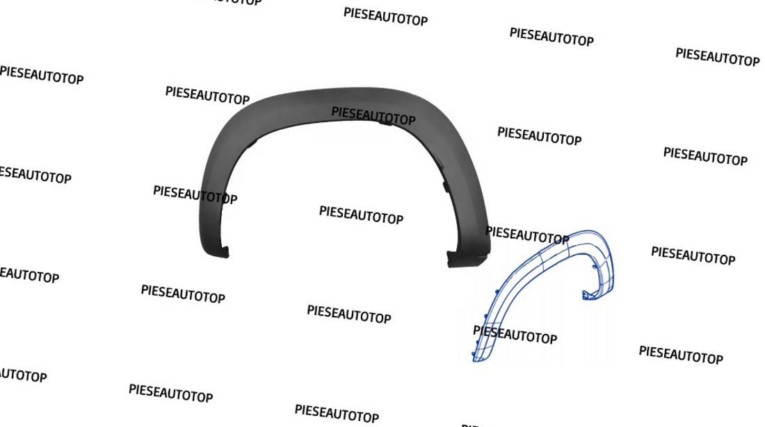 Overfender Ornament Bandou roata stanga fata Dacia Spring 2021-2023 NOU 638139334R OE