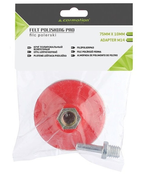 Pâsla De Lustruit Fi 75Mm X 10Mm, Adaptor M14 Carmotion 63525