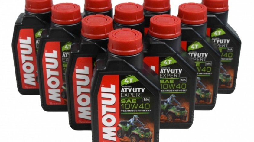 Pachet 10 Buc Ulei motor Motul 4T ATV-UTV Expert 10W-40 MA 1L