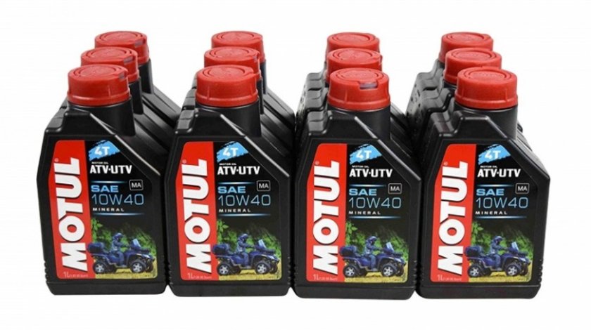 Pachet 12 Buc Ulei motor Motul 4T ATV-UTV 10W-40 1L