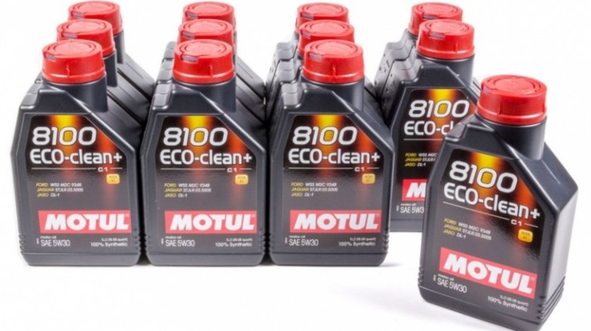 Pachet 12 Buc Ulei motor Motul 8100 Eco-Clean+ 5W-30 1L