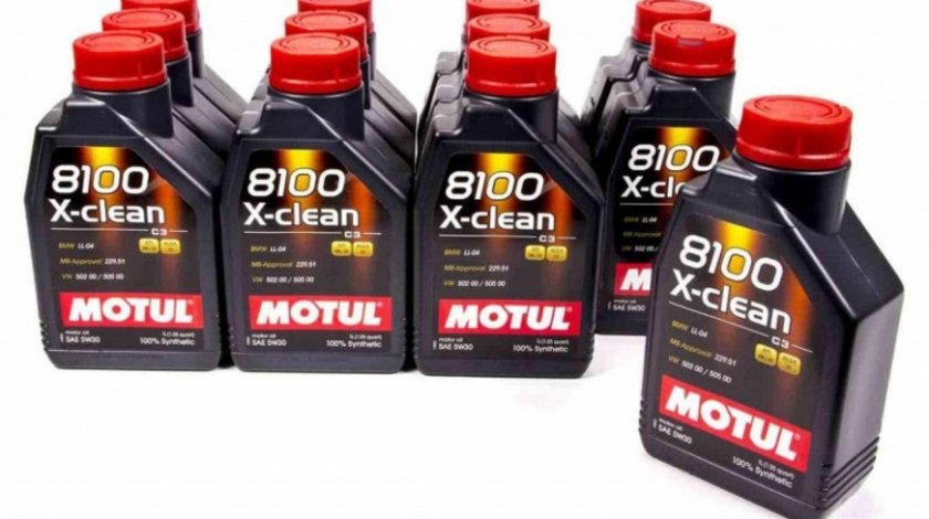 Pachet 12 Buc Ulei motor Motul 8100 X-Clean 5W-40 1L