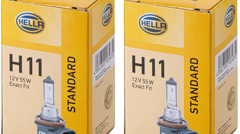 Pachet 2 Buc Bec Hella H11 12V 55W 8GH 008 358-121