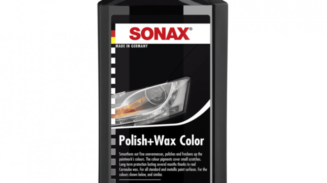 Pachet 2 Buc Sonax Polish & Ceara Negru 296100 500ML