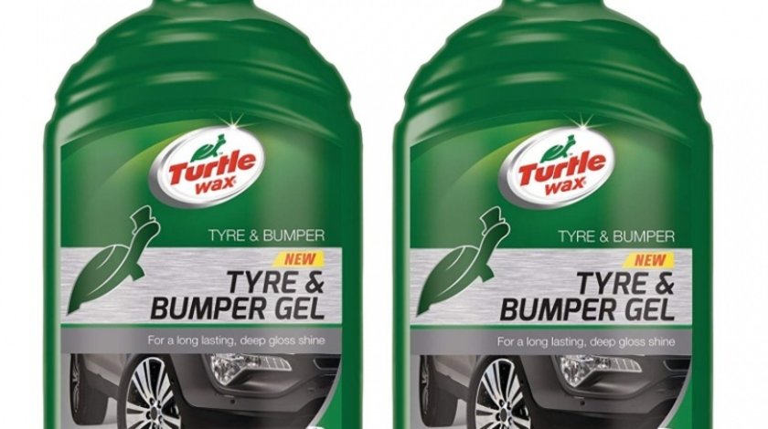 Pachet 2 Buc Turtle Wax Gel Anvelope Si Bandouri Tyre & Bumper Gel 500ML TW FG7917