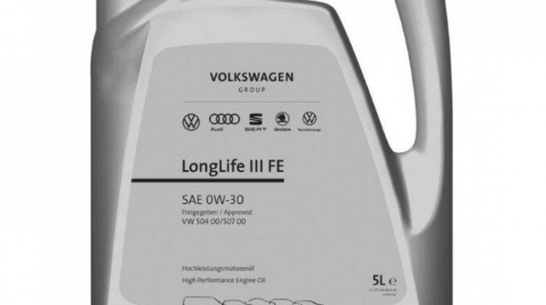 Pachet 2 Buc Ulei motor Volkswagen Longlife III 0W-30 5L GS55545M4EUR