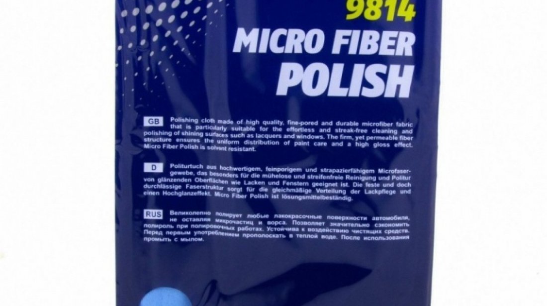 Pachet 3 Buc Mannol Laveta Polish Microfibra 9814