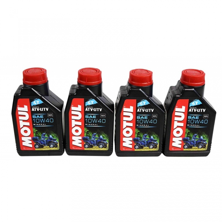 Pachet 4 Buc Ulei motor Motul 4T ATV-UTV 10W-40 1L