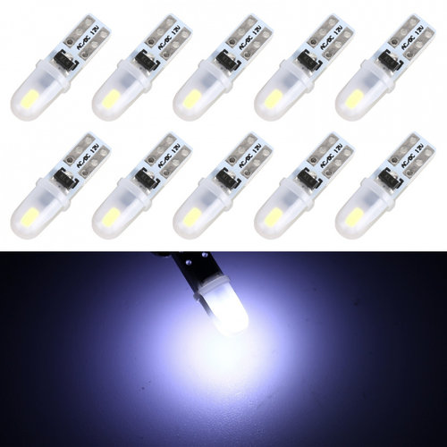 Pachet 5 Buc Set 2 Buc Led T5 24V 2 SMD 3014 Nonpolar 40Lm Canbus Alb 6000K JSUN34 170221-12