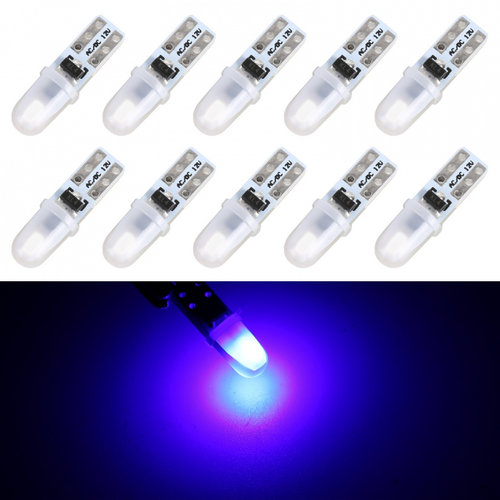 Pachet 5 Buc Set 2 Buc Led T5 24V 2 SMD 3014 Nonpolar 40Lm Canbus Albastru JSUN35 170221-12