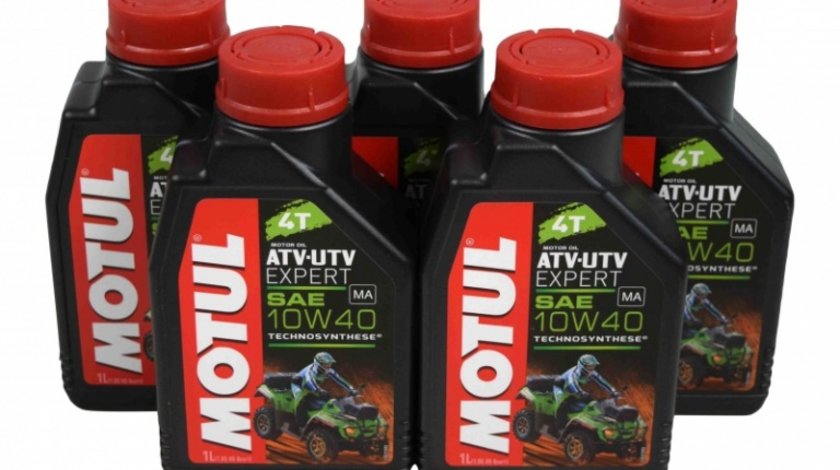 Pachet 5 Buc Ulei motor Motul 4T ATV-UTV Expert 10W-40 MA 1L