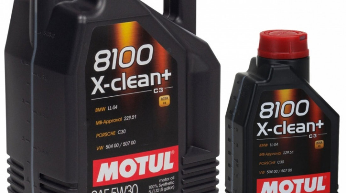 Pachet 6L Ulei motor Motul 8100 X-Clean+ 5W-30