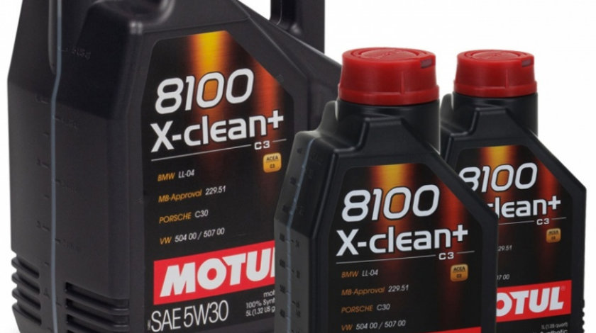 Pachet 7L Ulei motor Motul 8100 X-Clean+ 5W-30