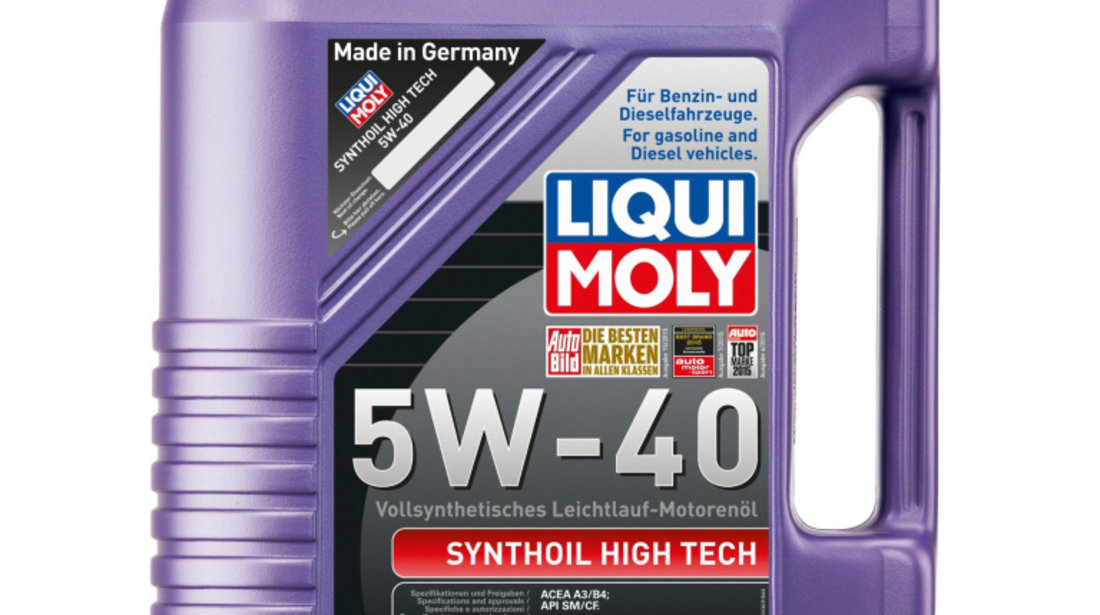 Pachet 8 Buc Ulei motor Liqui Moly Synthoil High Tech 5W-40 1307 5L