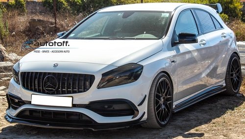 Pachet aero Mercedes A-Class W176 Facelift Sport Line (15-18) Negru lucios