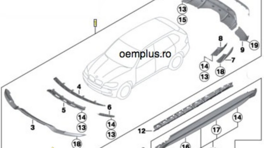 Pachet Aerodinamic Bmw X5 E70 Aero Original LCI FACELIFT