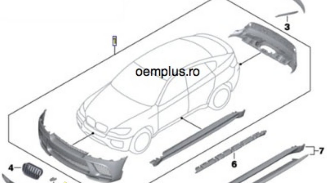 Pachet aerodinamic BMW X6 E71 AERO Original