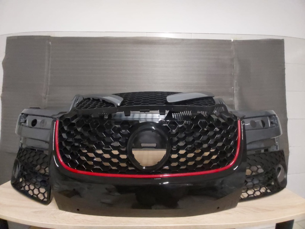 Pachet Bara Bandou Fata + Toate Grilele VW Golf 5 V GTi 2004 2005 2006 2007 2008 LA7T Gri