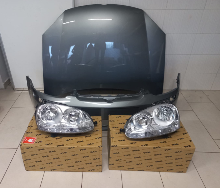 Pachet Capota&Bara&Faruri Fata VW Golf 5/V 2004 2005 2006 2007 2008 (LA7T (Gri))
