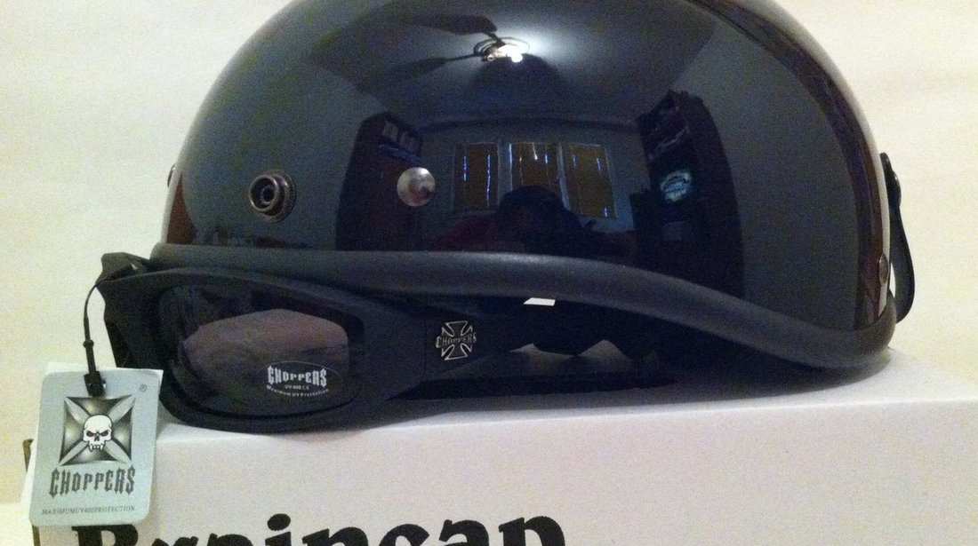 Pachet Casca Braincap+Ochelari Choppers+esarfa tub