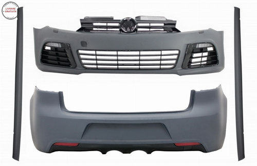 Pachet Complet Exterior VW Golf VI Golf 6 R20 Look (2008-2013) cu Praguri Laterale- livrare gratuita