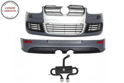 Pachet Complet VW Golf V 5 (2003-2007) R32 Design cu Sistem de Evacuare- livrare gratuita