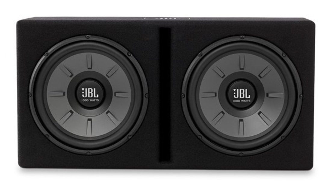 PACHET DE BASS SUBWOOFER JBL STAGE 1220B 2x30CM 500W RMS+AMPLIFICATOR JBL GTR-601 1500W+KIT CABLURI