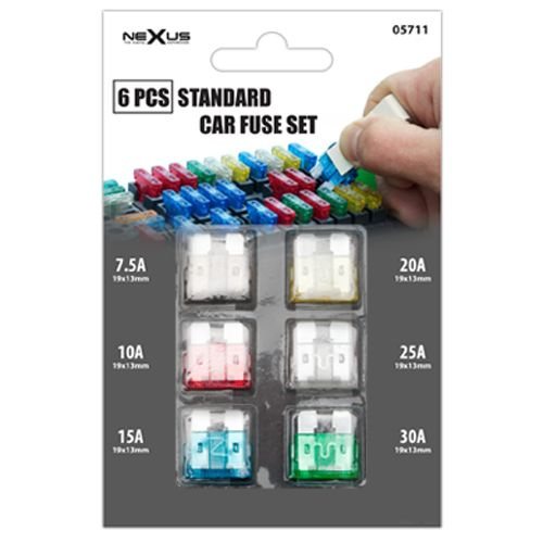 Pachet de sigurante7.5A, 10A, 15A, 20A, 25A, 30A 05711