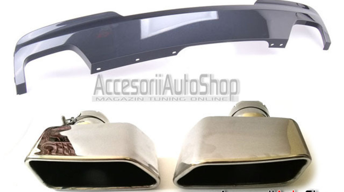 Pachet Difuzor + Ornamente tobe BMW Seria 5 F10 F11 550i 550d 550