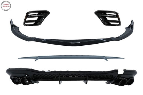 Pachet Exterior Aero Mercedes S-Class W223 Limousine Sport Line (2020-) Negru Luci- livrare gratuita