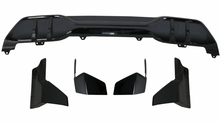 Pachet Exterior Aero Prelungire Bara Fata / Spate si Difuzor compatibil cu BMW X5 G05 (2018-up) M Design Negru Lucios CBBMG05MPB